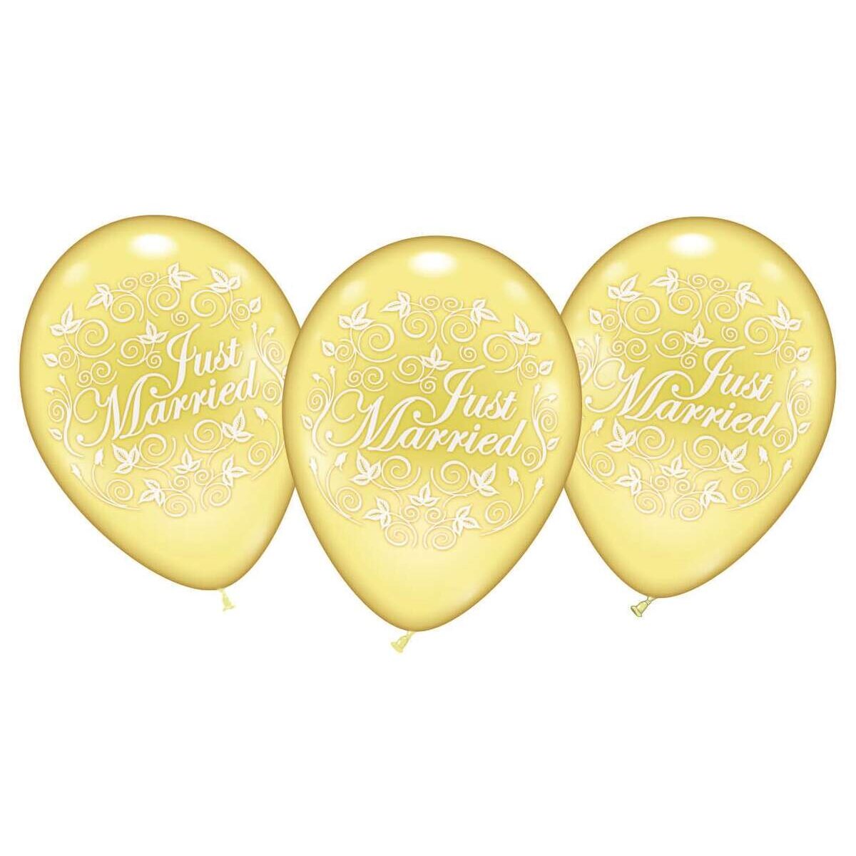 Karaloon Ballon "Just Maried " Heliumqualität 6 Stück