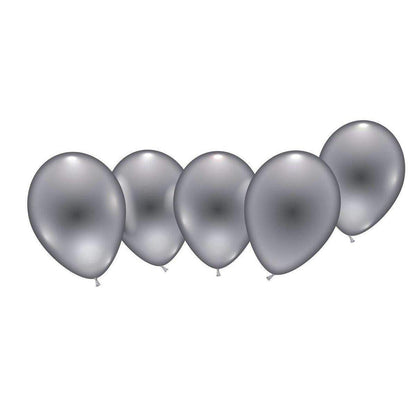 Karaloon Ballon silber 8 Stück Heliumqualität