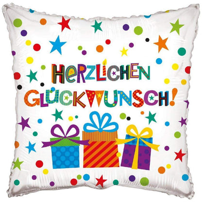 Karaloon Folienballon Herzlichen Glückwunsch