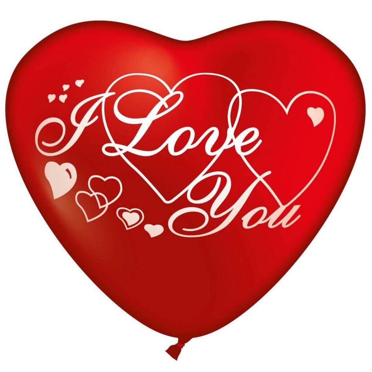Karaloon Luftballon Riesen Herz I love you rot Ø 50
