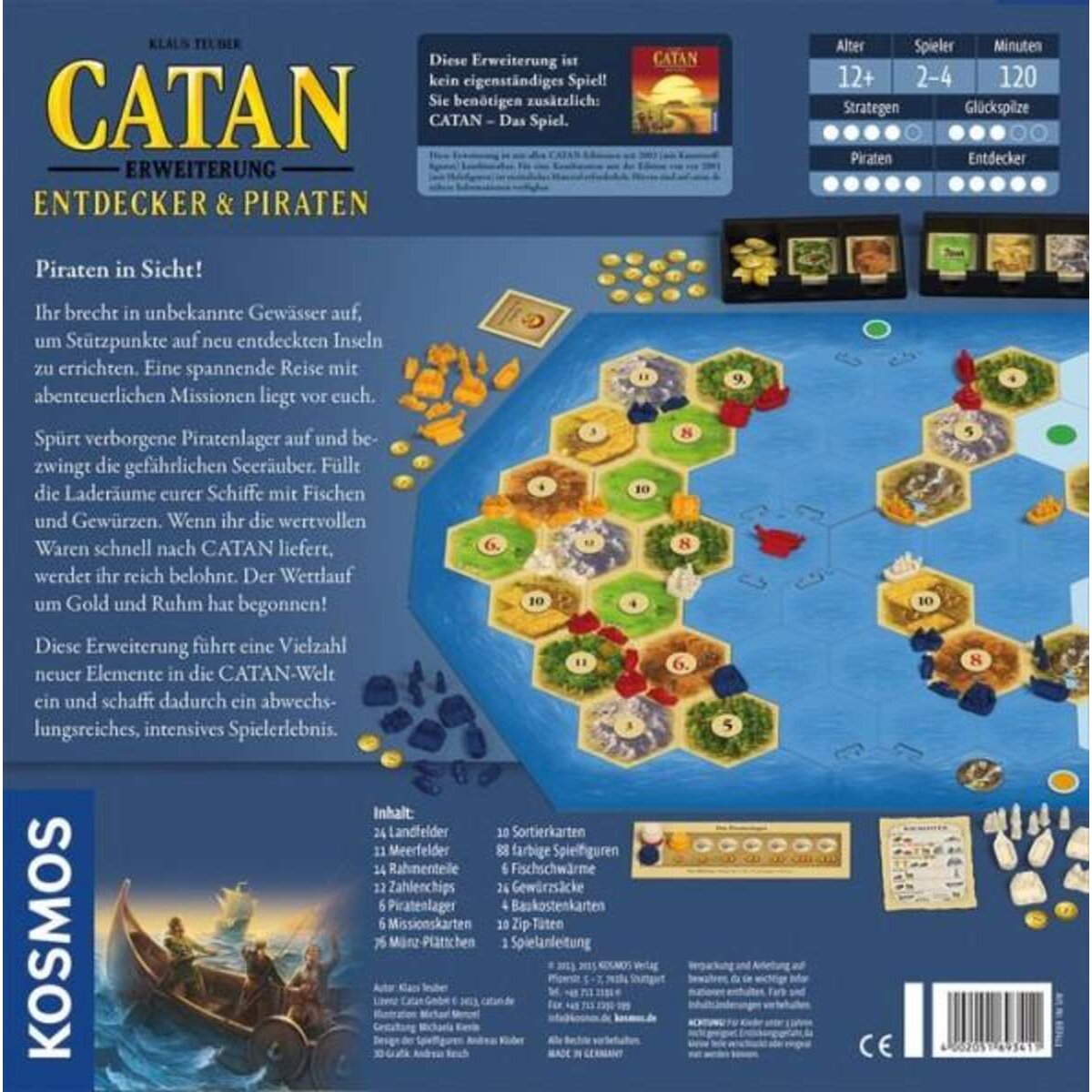 KOSMOS CATAN Erweiterung Entdecker & Piraten