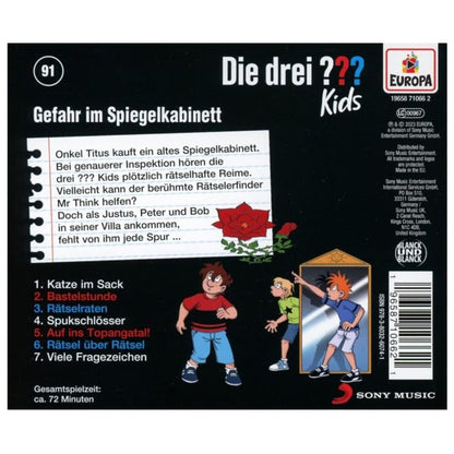 KOSMOS CD Die drei ??? Kids 91 - Gefahr im Spiegelkabinett
