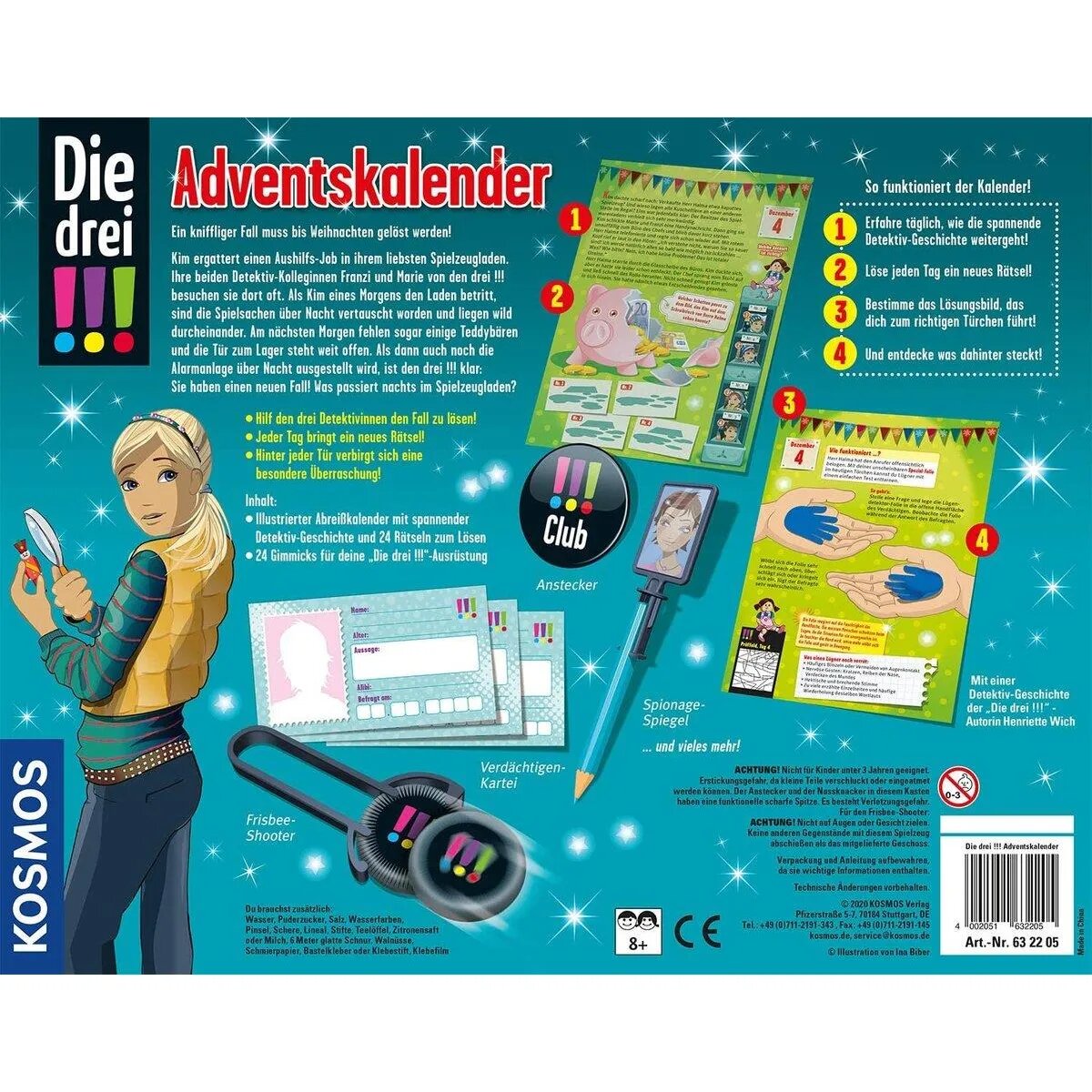 KOSMOS Die drei!!! Der Adventskalender 2020