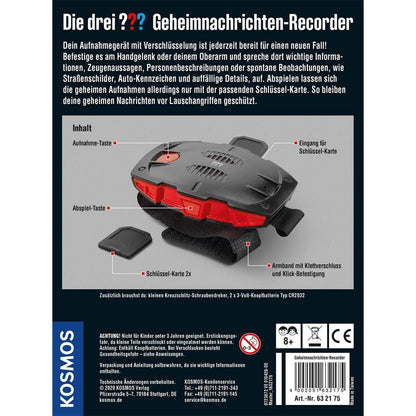 KOSMOS Die drei??? Geheimnachrichten Recorder