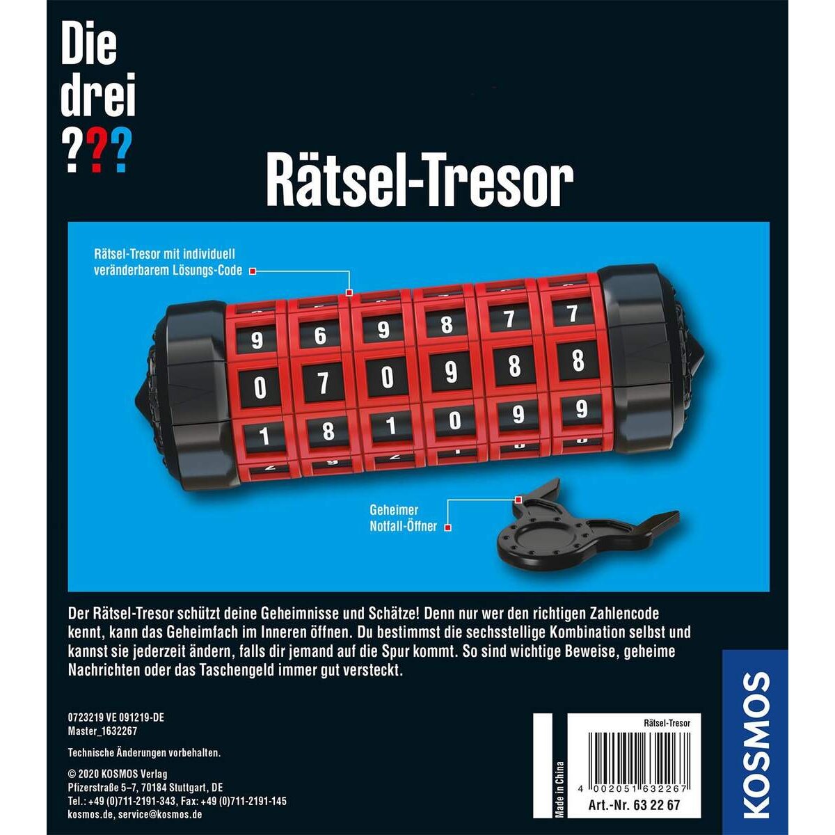 KOSMOS Die drei??? Rätsel Tresor