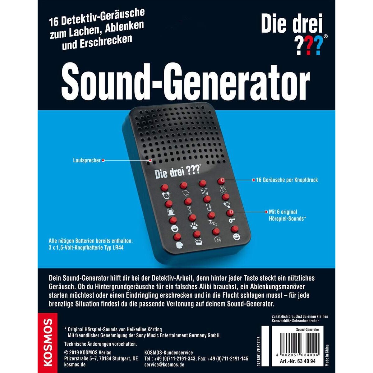KOSMOS Die drei??? Sound-Generator