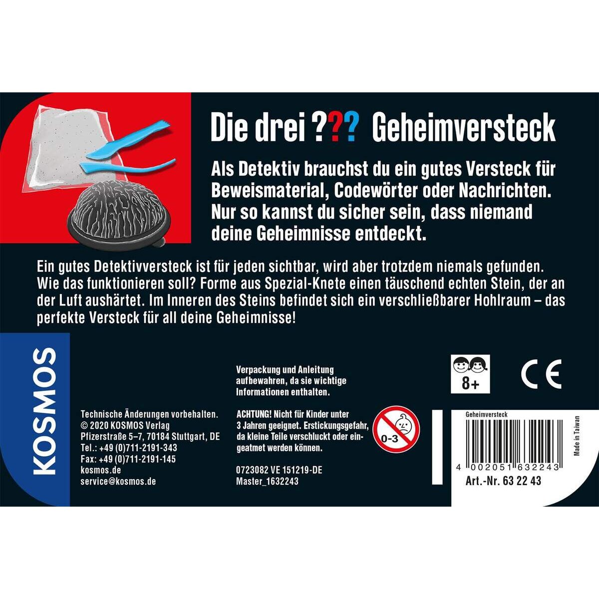 KOSMOS Die drei??? Spiel Geheimversteck