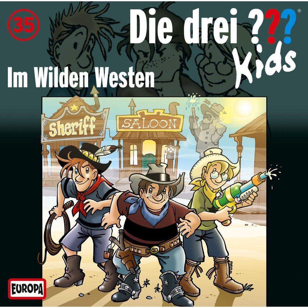 KOSMOS Hörspiel-CD Die drei ??? Kids 35 Im Wilden Westen