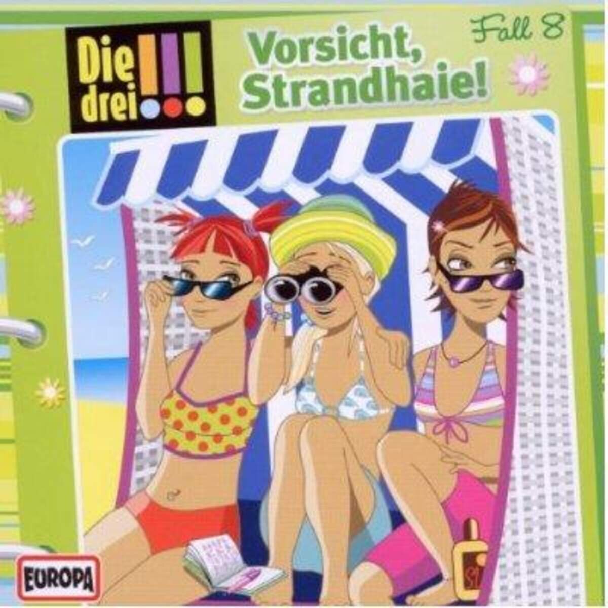 KOSMOS Hörspiel-CD Die drei !!! 8 Vorsicht Strandhaie