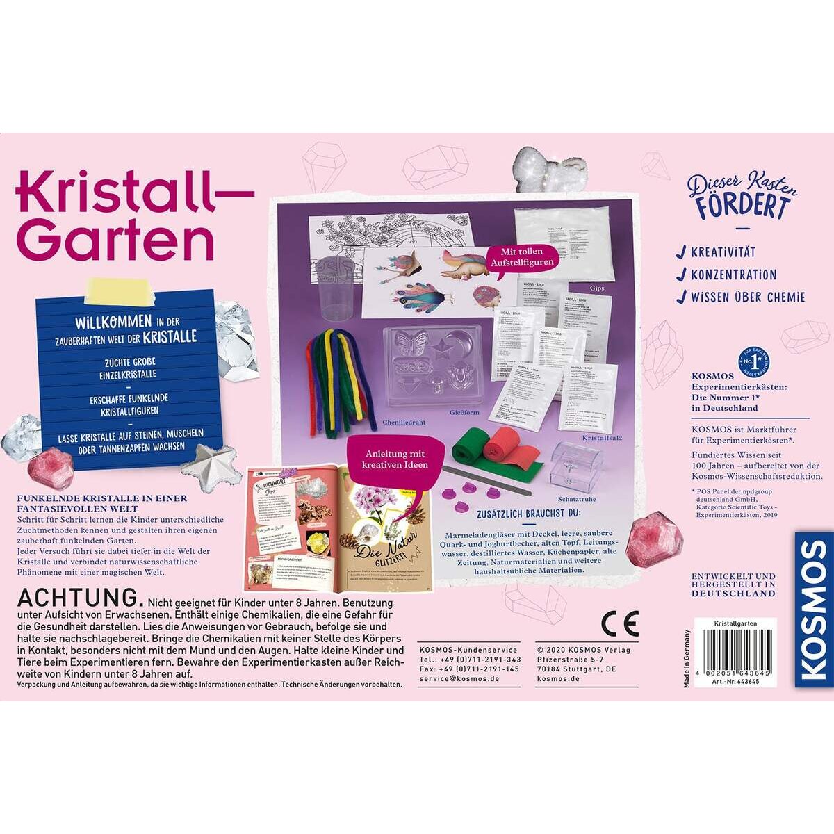 KOSMOS Kristall Garten Experimentierkasten