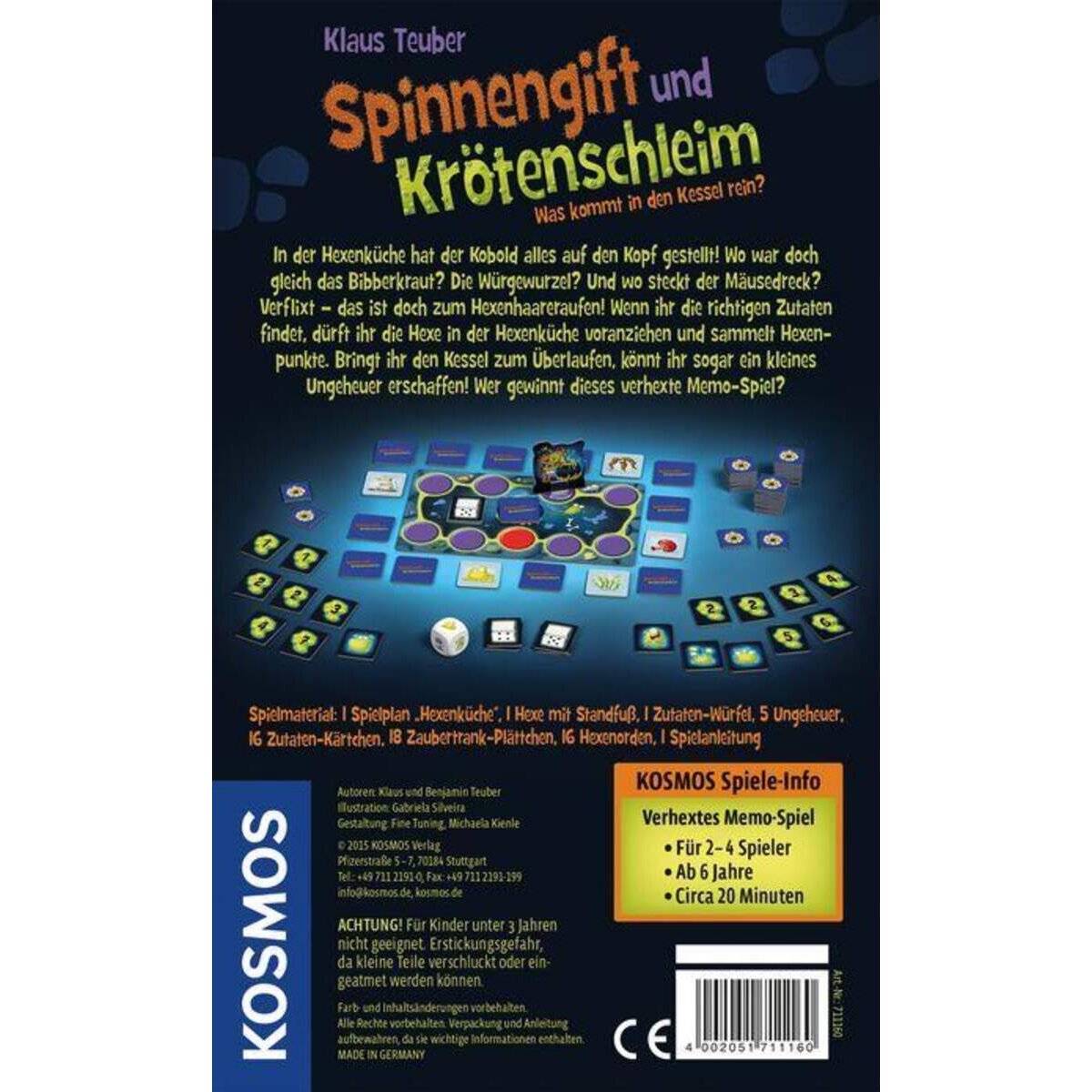 KOSMOS Spinnengift und Krötenschleim Mitbringspiel