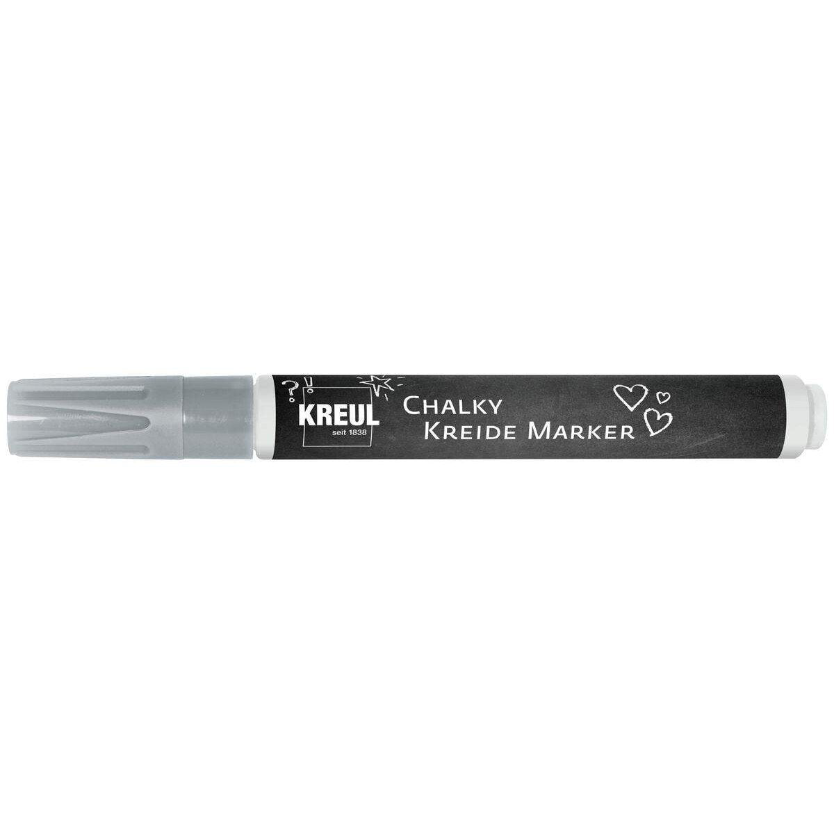 KREUL Chalky Kreidemarker medium Silver Show