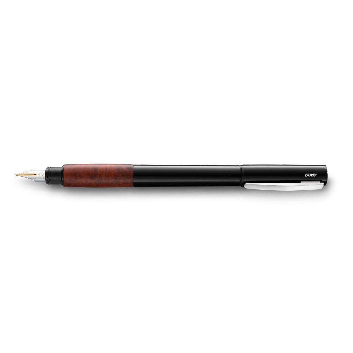 LAMY accent Füllhalter schwarz, Bruyére goldene Feder OB