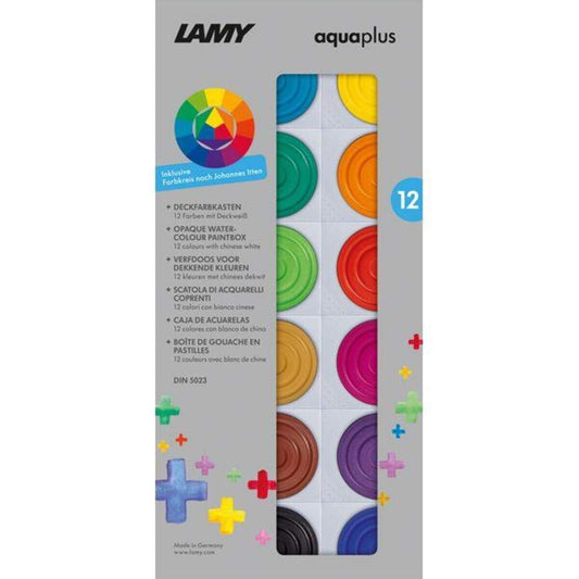 LAMY Aquaplus Deckfarbkasten, 12 Farben