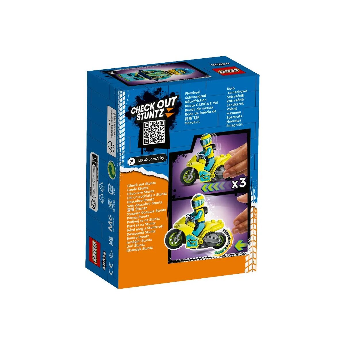 LEGO® City Stunt 60358 Cyber-Stuntbike