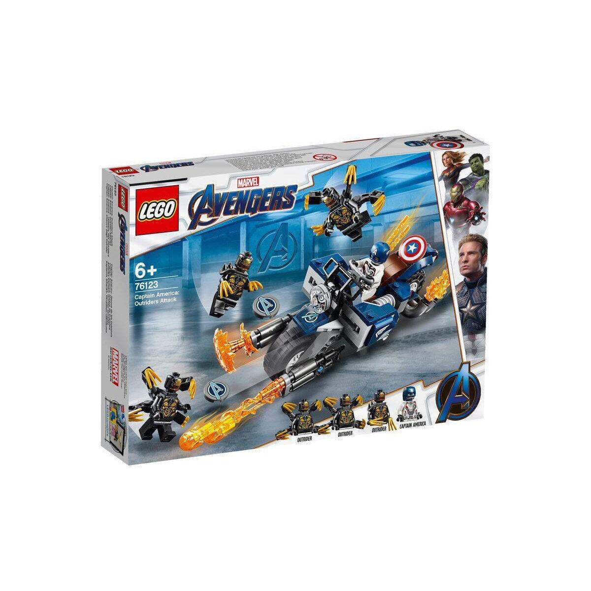 LEGO® Marvel Avengers Movie 4 76123 Captain America: Outrider-Attacke