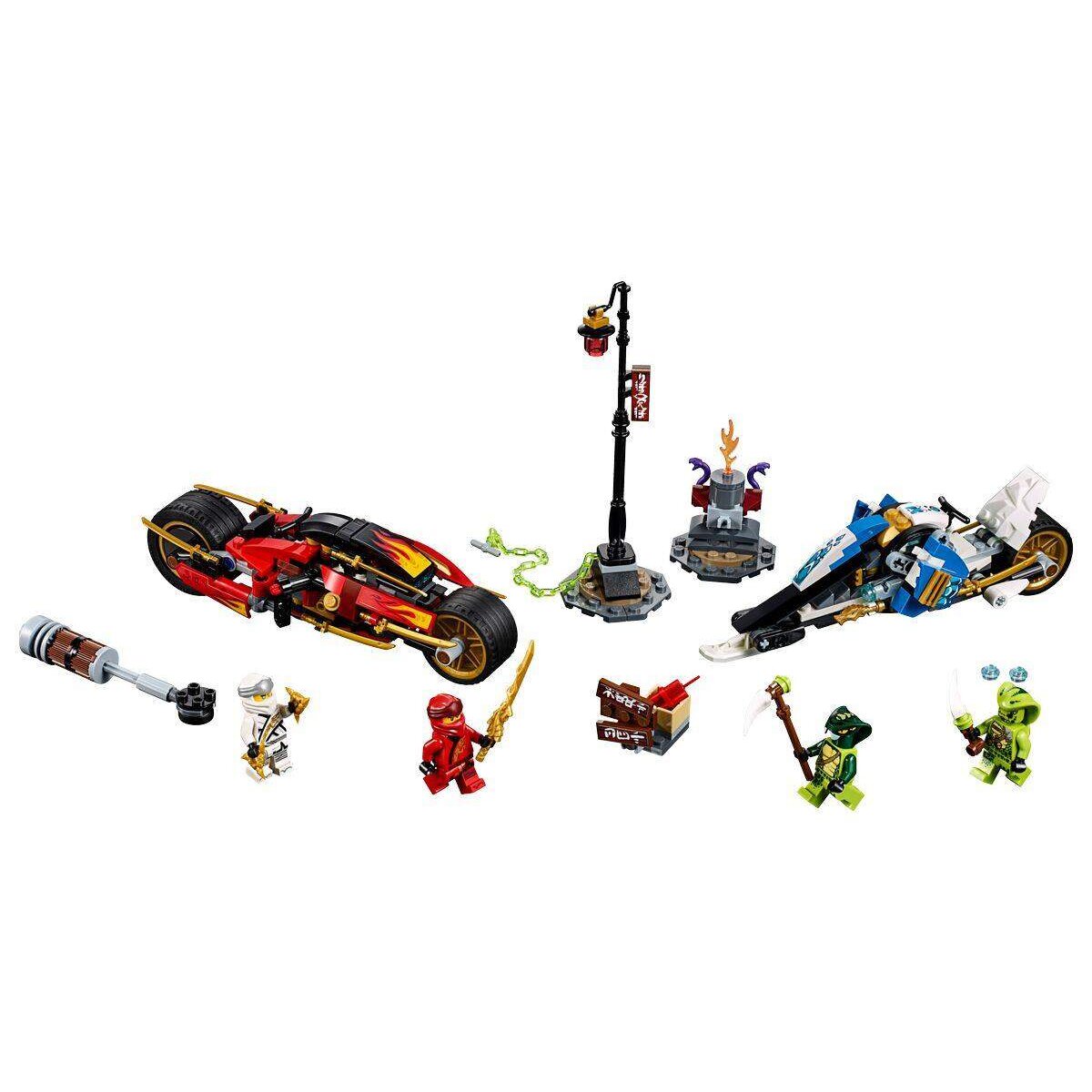 LEGO® NINJAGO® 70667 Kais Feuer-Bike & Zanes Schneemobil