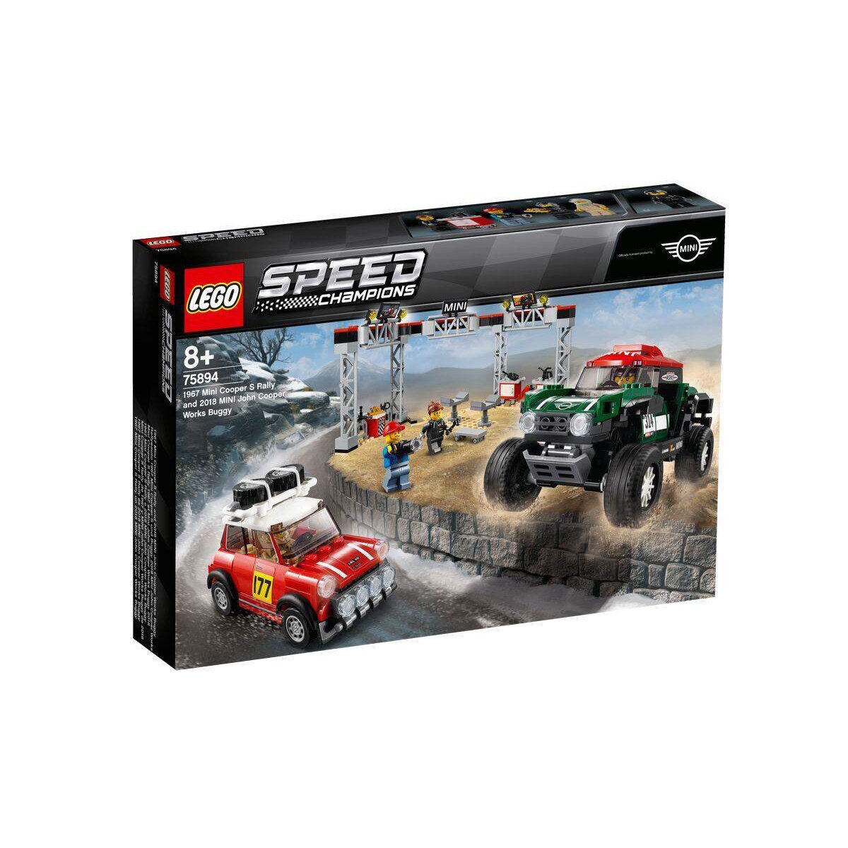 LEGO® Speed Champions 75894 Rallyeauto 1967 Mini Cooper S und Buggy 2018 Mini John Cooper Works