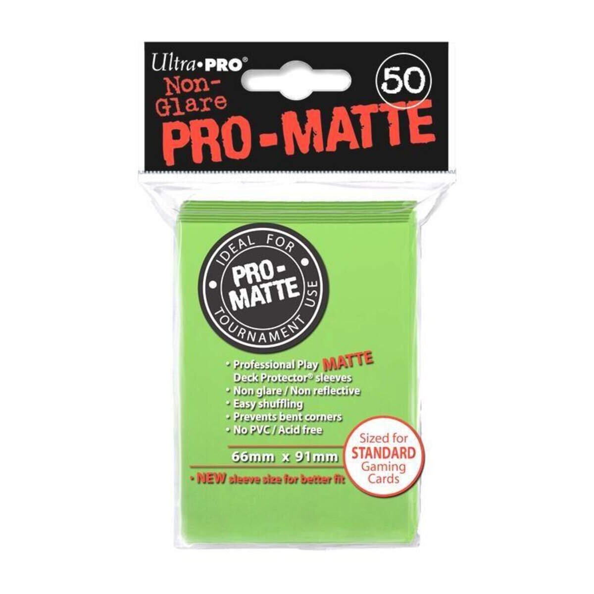Lime Green Pro-Matte Sleeves (50)