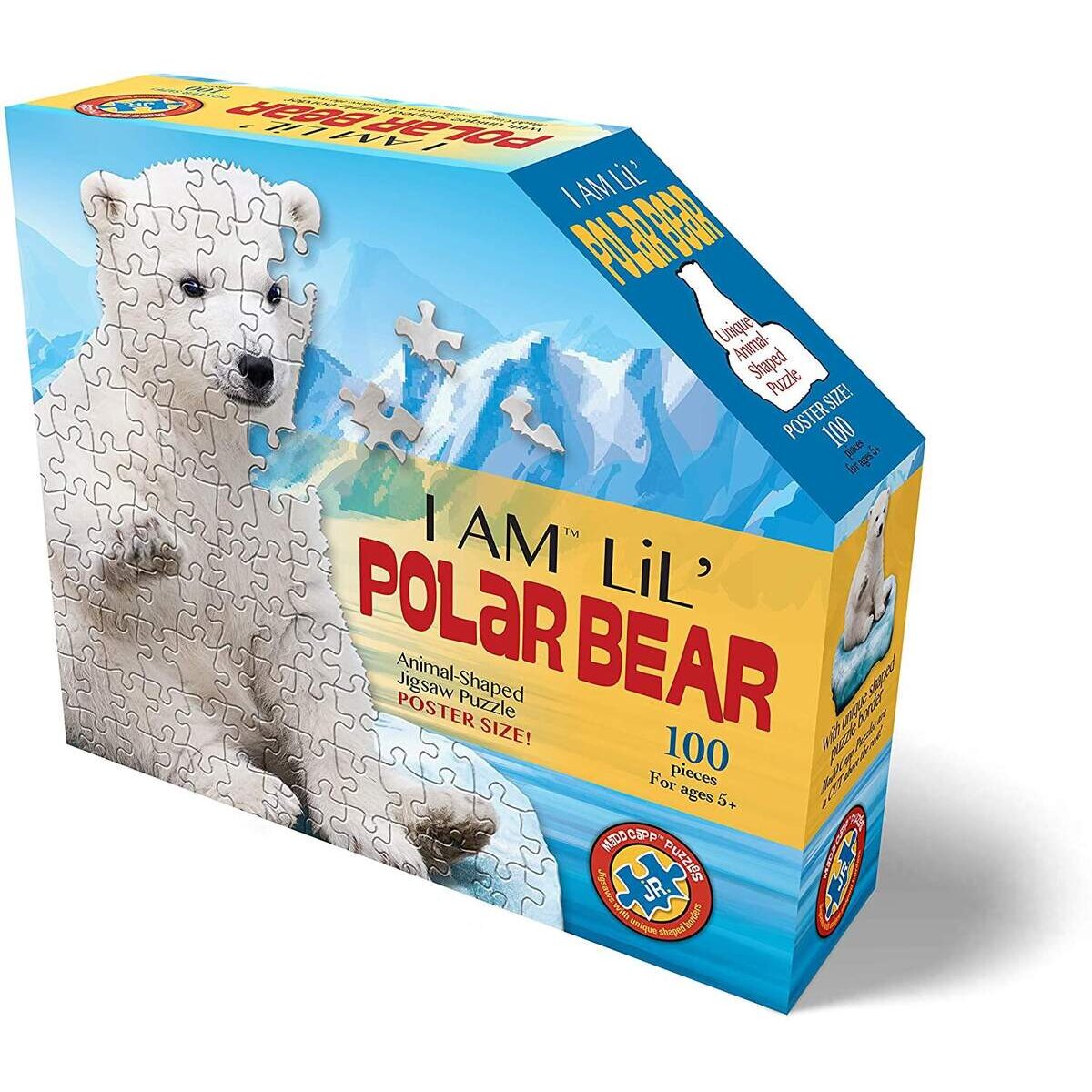 MADD CAPP Konturenpuzzle Junior Eisbär, 100 Teile
