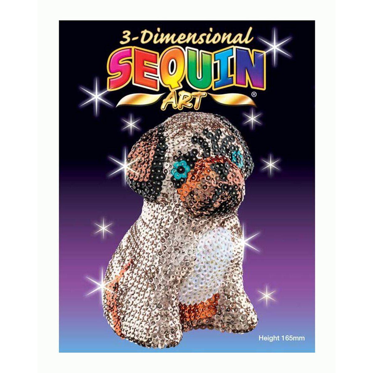 Mammut 3D Sequin Art Mops, ca. 16,5 cm