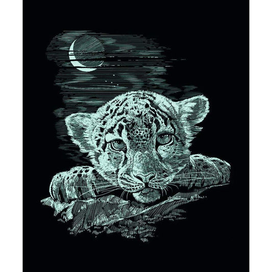 Mammut Scraper Kratzbild Fantasie, silber, 3 Stück