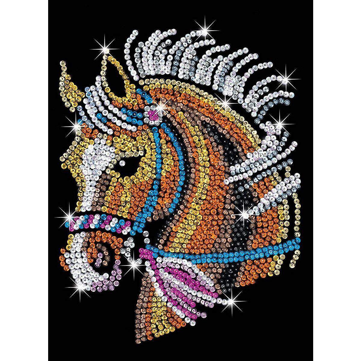 Mammut Sequin Art Blue Pferd