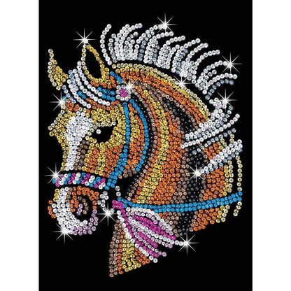 Mammut Sequin Art Blue Pferd