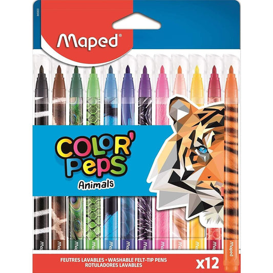 Maped Filzstifte COLOR’PEPS Animals, 12er Schachtel