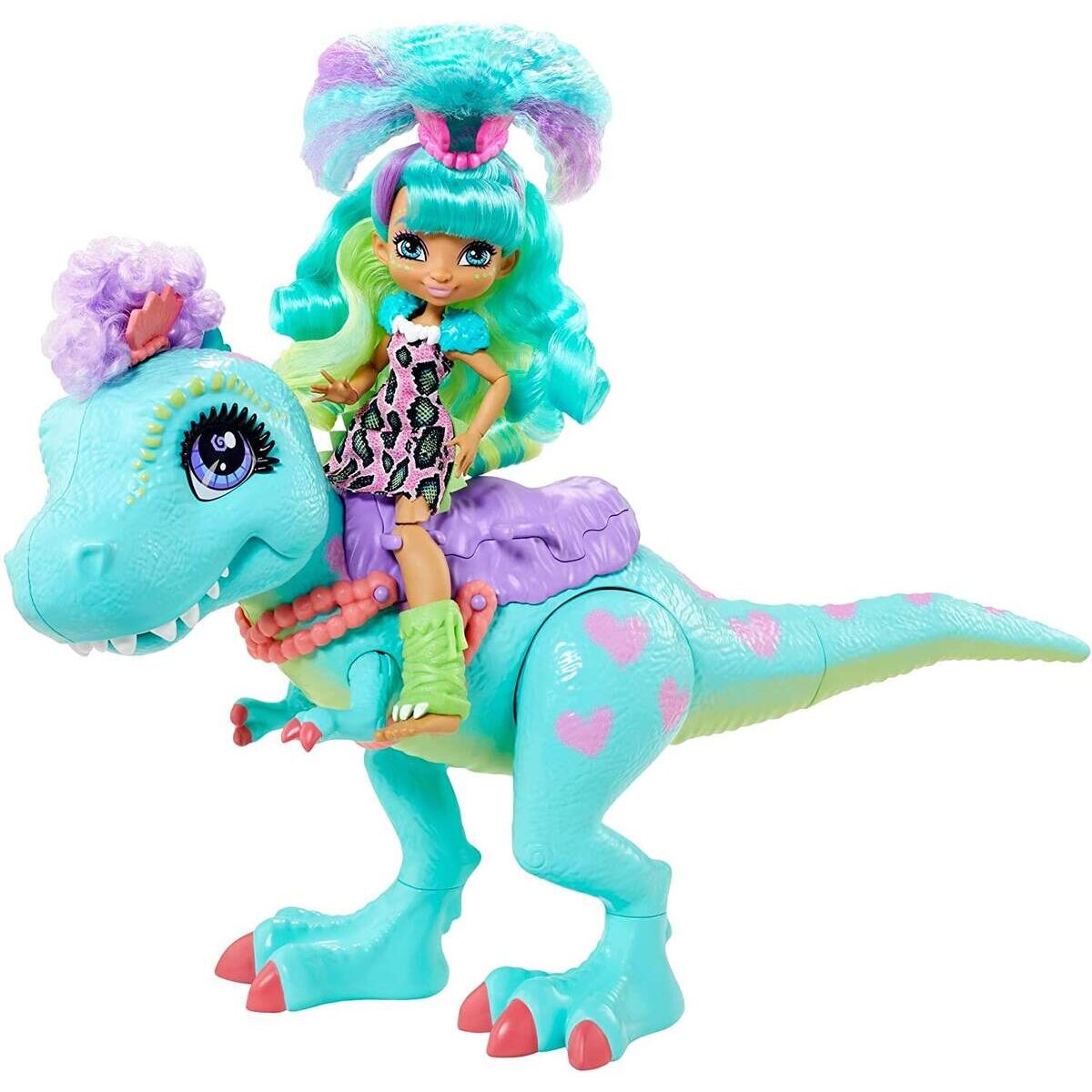 Mattel Cave Club Rockelle Puppe & Tyrasaurus Figur
