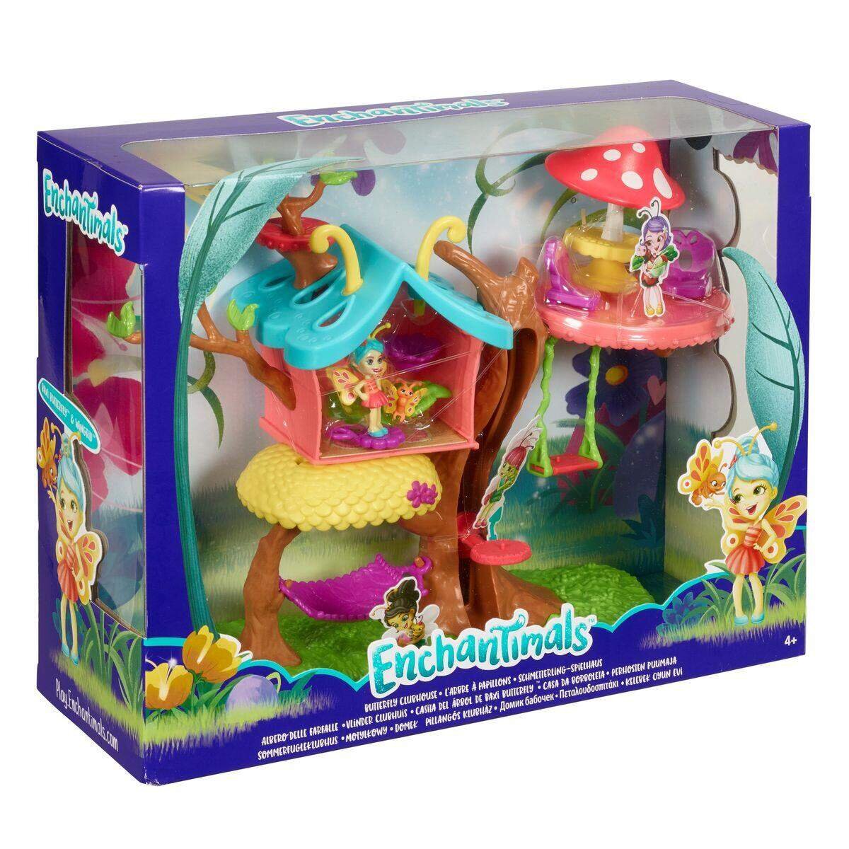 Mattel Enchantimals Blütenpark Schmetterling Spielhaus Baxi Butterfly