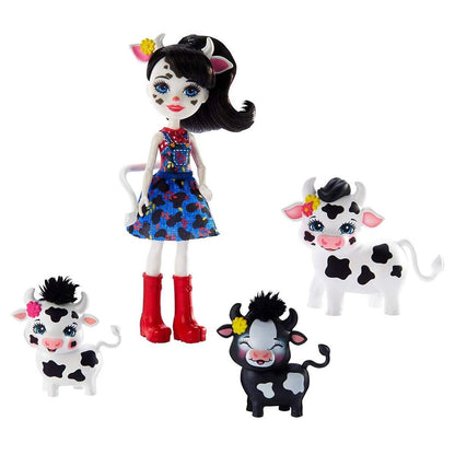 Mattel Enchantimals Cambrie Cow Puppe & Familie
