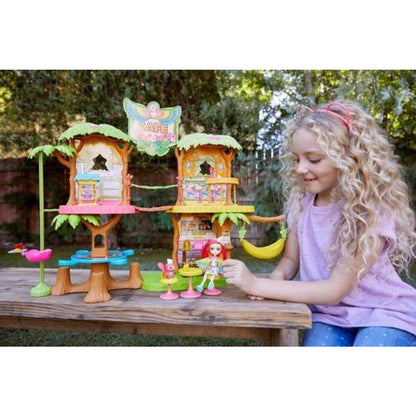 Mattel Enchantimals Dschungelwald Cafe Set Peeki Parrot & Sheeny