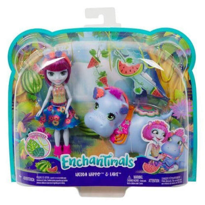 Mattel Enchantimals Hedda Hippo und Lake