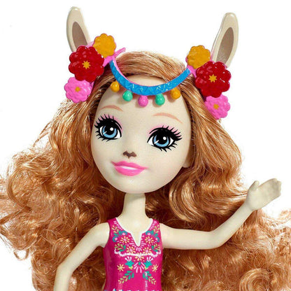 Mattel Enchantimals Themenpack Lluella Llama & Fleecy Puppe