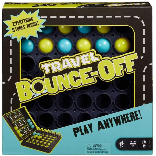 Mattel Games Bounce-Off Kompakt, Kinderspiel, Familienspiel, Reisespiel