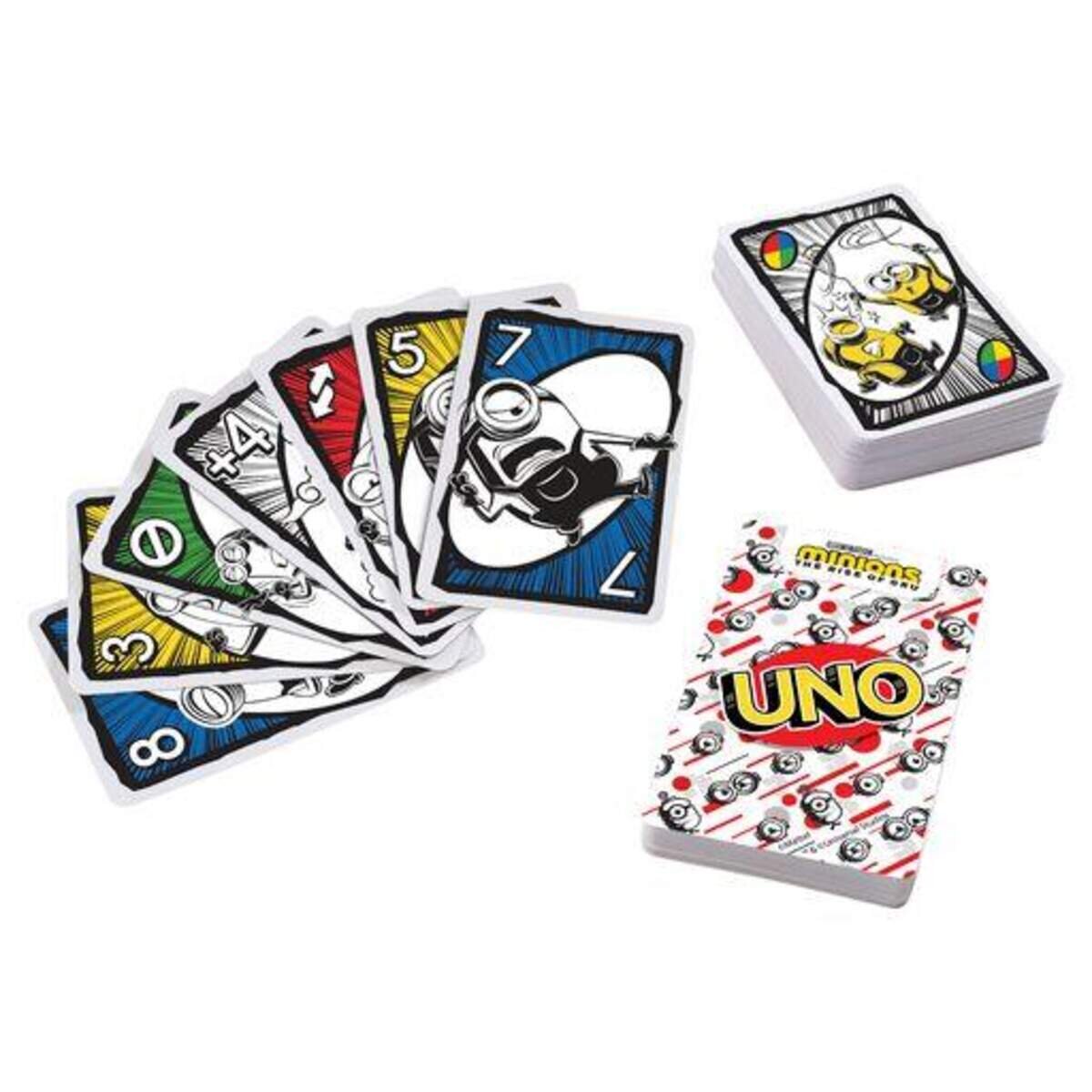 Mattel Games UNO Minions, Kartenspiel, Kinderspiel, Familienspiel
