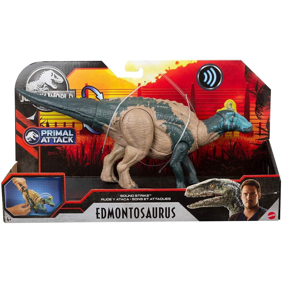 Mattel Jurassic World Brüll-Attacke: Edmontosaurus