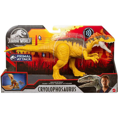 Mattel Jurassic World Brüll-Attacke Cryolophosaurus