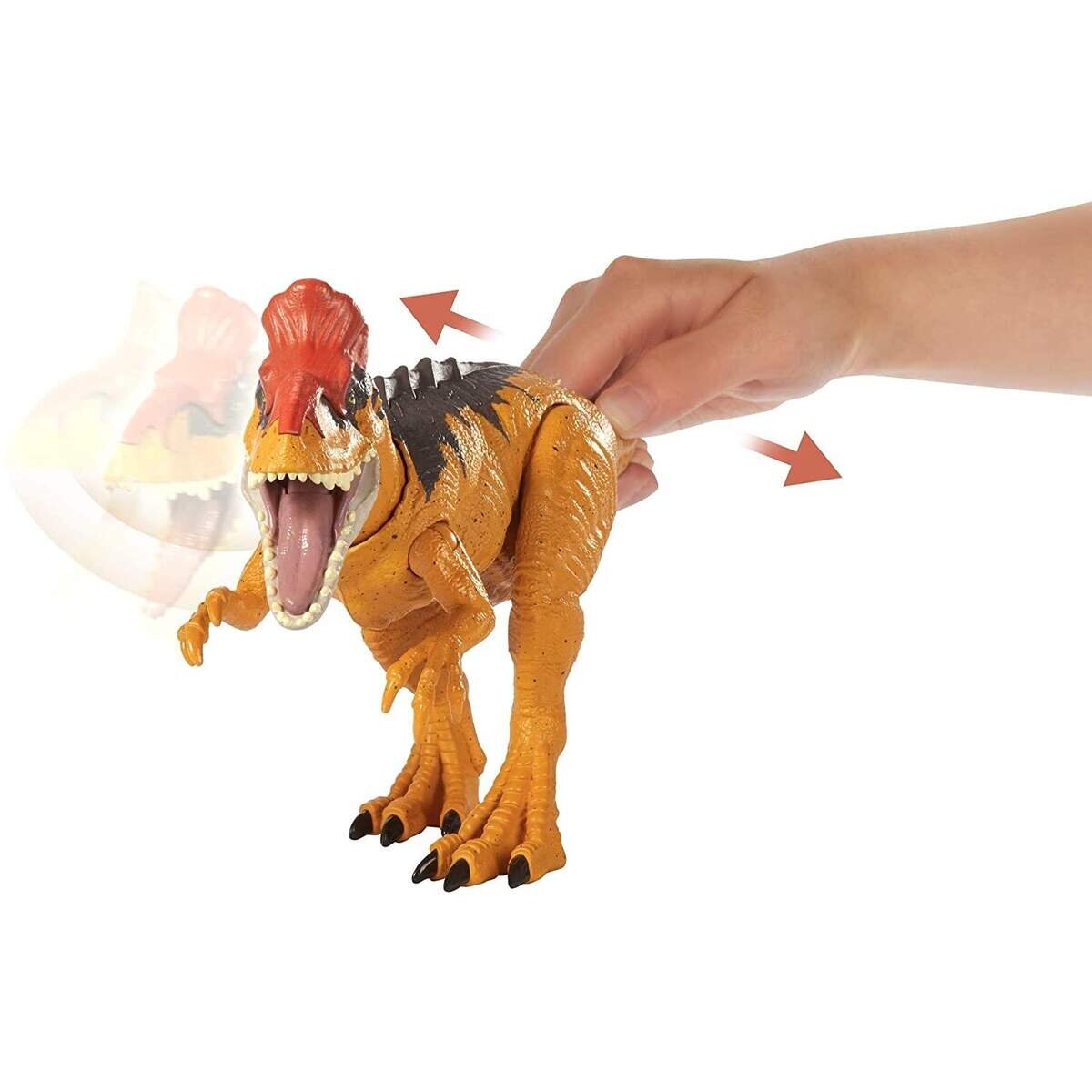 Mattel Jurassic World Brüll-Attacke Cryolophosaurus