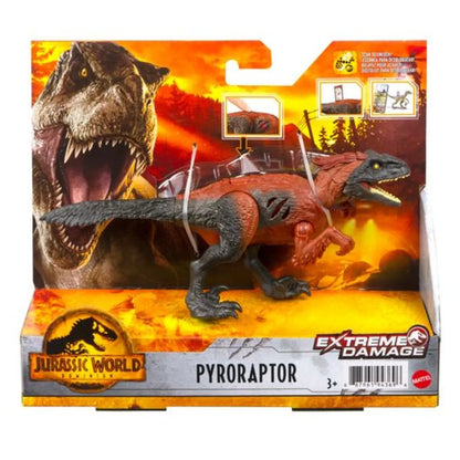Mattel Jurassic World Extreme Damage Feature Dinosaurier Pyroraptor
