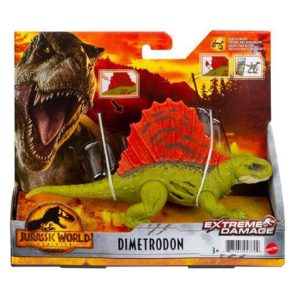 Mattel Jurassic World Extreme Damage Feature Dino, 1 Stück, 7-fach sortiert
