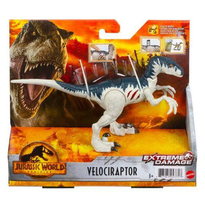 Mattel Jurassic World Extreme Damage Feature Dino, 1 Stück, 7-fach sortiert