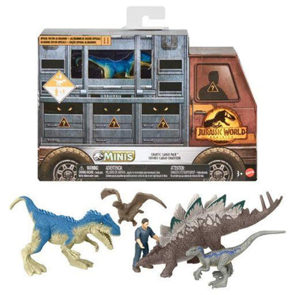 Mattel Jurassic World Minis Figuren Multipack Sortiment, 1 Packung, 4-fach sortiert