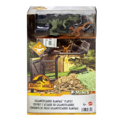 Mattel Jurassic World Minis Spielset Giant Dino Rampage