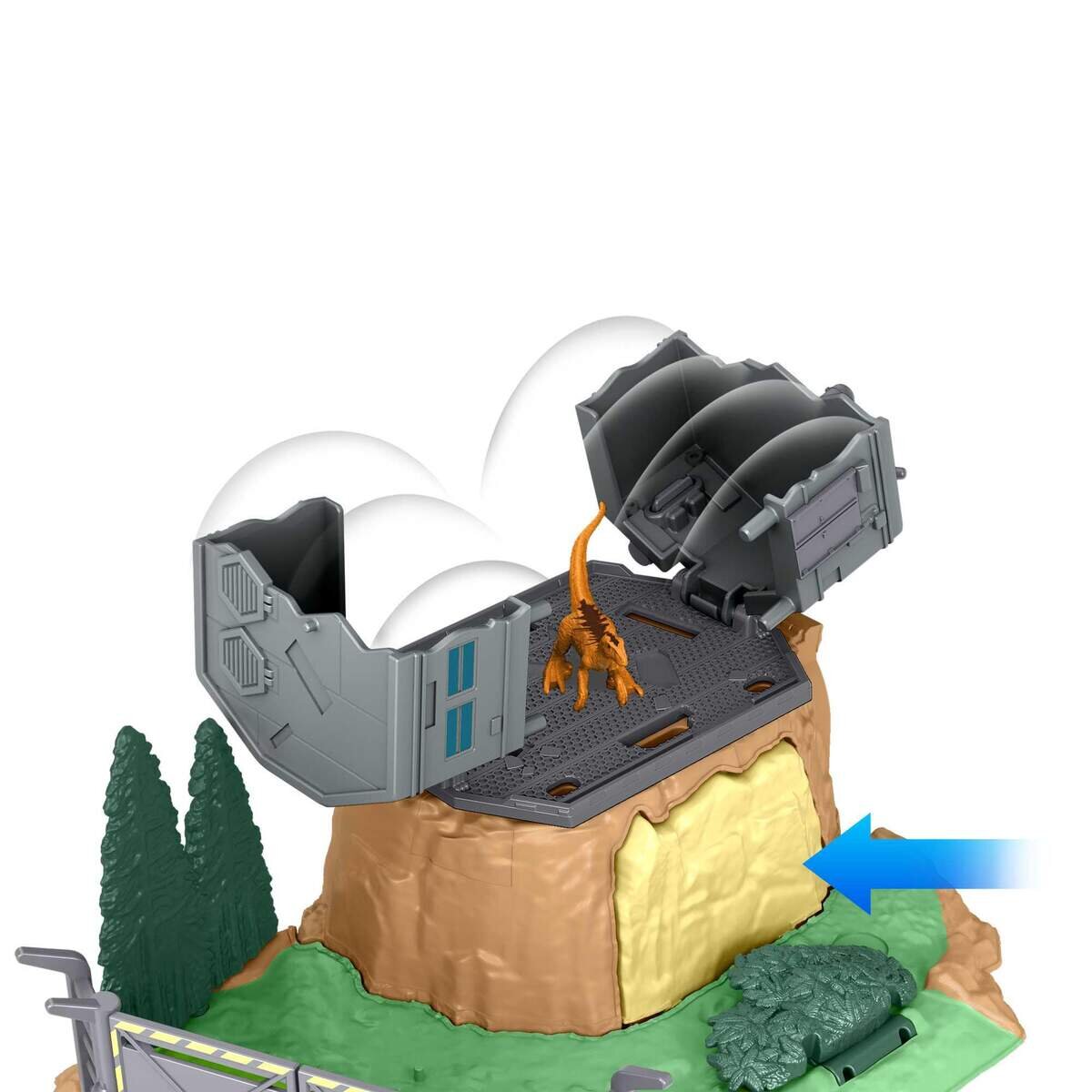 Mattel Jurassic World Minis Spielset Giant Dino Rampage