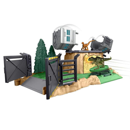 Mattel Jurassic World Minis Spielset Giant Dino Rampage