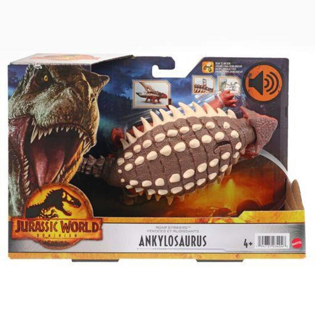 Mattel Jurassic World Roar Strikers Sortiment, 1 Stück, 11-fach sortiert