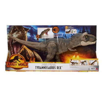 Mattel Jurassic World Thrash ’N Devour Tyrannosaurus Rex, ca. 55 cm lang und ca. 22 cm hoch