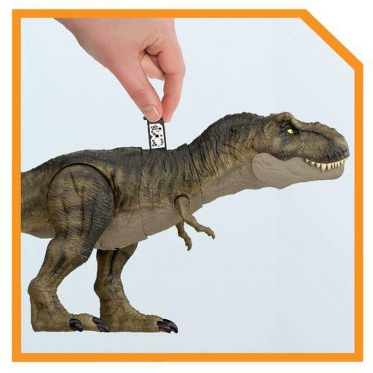 Mattel Jurassic World Thrash ’N Devour Tyrannosaurus Rex, ca. 55 cm lang und ca. 22 cm hoch